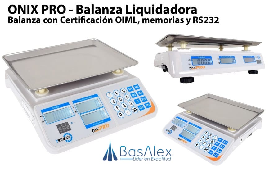 balanzas de mesa liquidadora onix pro