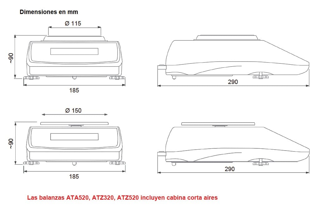 basalex axis balanza de alta precision atz 2200