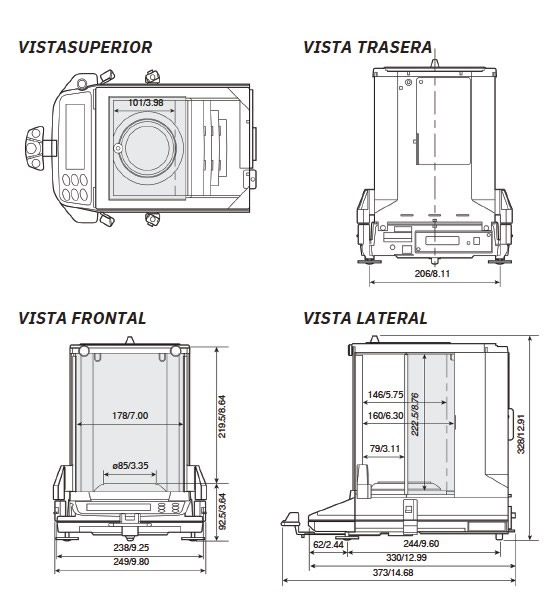 basalex ayd balanzas analiticas semi micro gr series 6