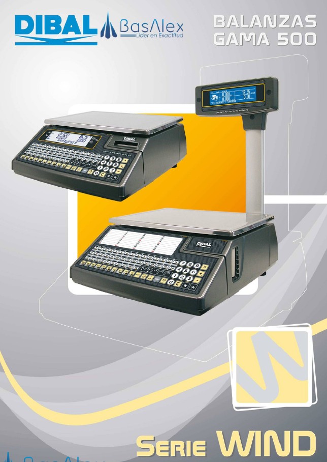 basalex dibal balanzas electronicas serie wind gama 500