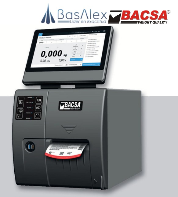basalex bacsa impresora pantalla tactil etiquetadora manual serie blp 5000