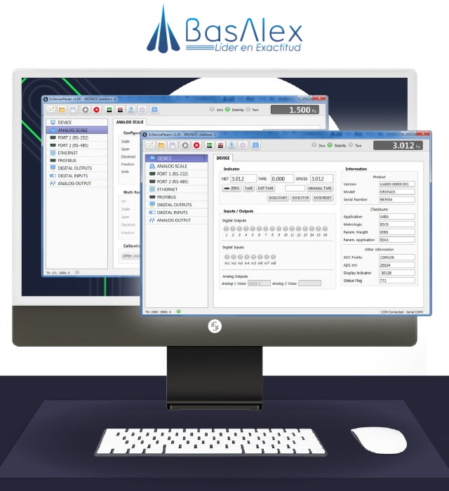 basalex sensocar indicador de pesaje kronos 6