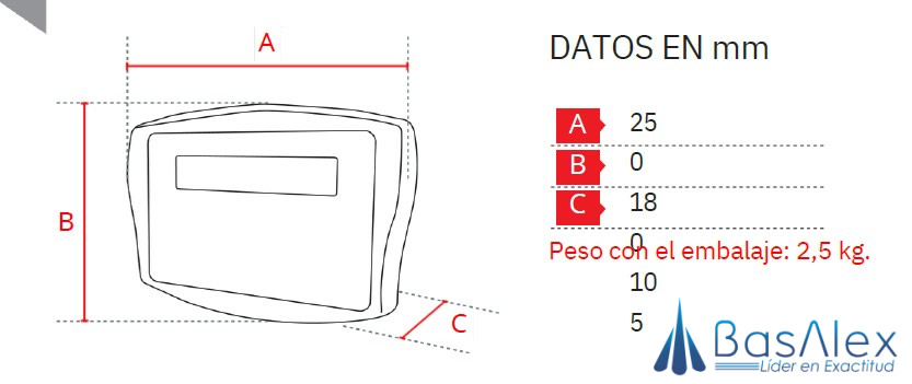 basalex bacsa indicador de pesaje ib 1707 2