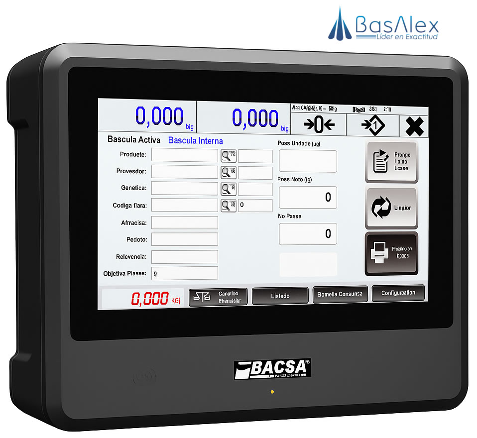 basalex bacsa indicador de pesaje vt 600