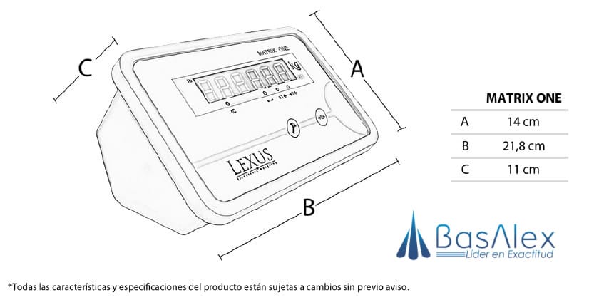 basalex trumax indicador de pesaje matrix one 5