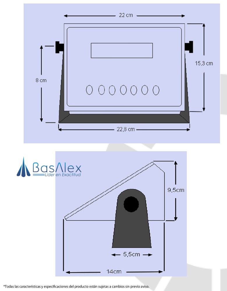 basalex trumax indicador de pesaje matrix wall 5