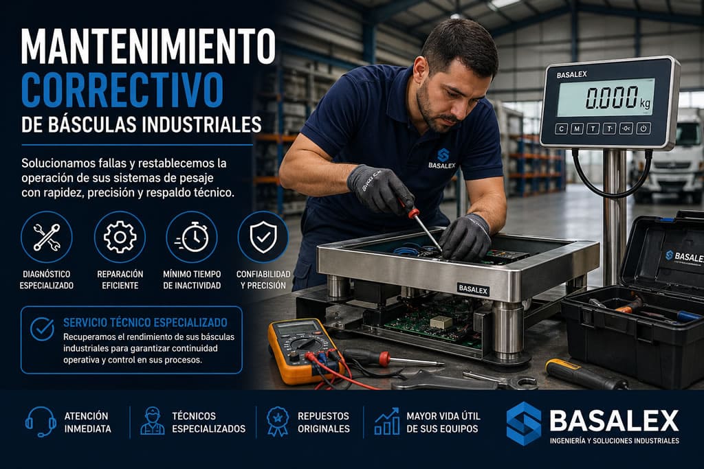 mantenimiento correctivo de básculas industriales