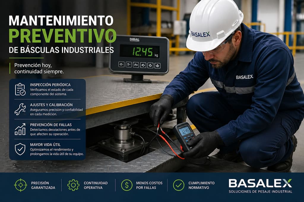 mantenimiento preventivo de básculas industriales